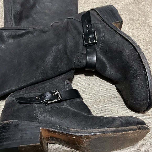 Rag & Bone tall black leather riding boots 8.5 - Picture 3 of 12